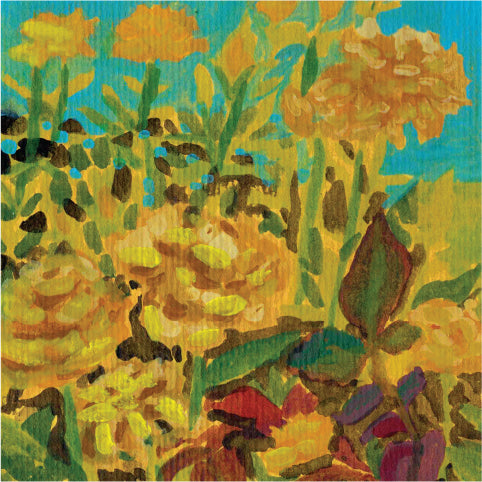 Yellow Roses, an Original Art Print